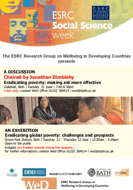 ESRC Social science week flyer